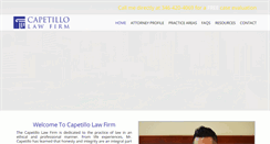 Desktop Screenshot of capetillolaw.com